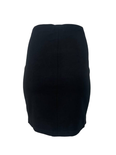 9/15 Women's Black Leather Straight Mini Skirt #09S S NWT