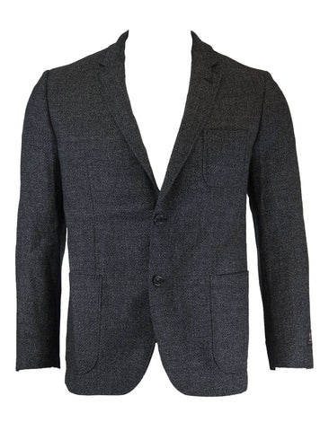 1 LIKE NO OTHER Men's Gray Cotton Wool Sport Coat $495 NWT