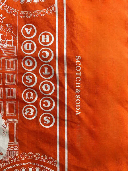 SCOTCH & SODA Women's Orange Bandana Scarf #100 One Size NWT