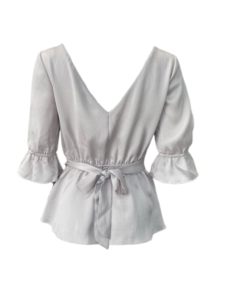 RACHEL ZOE Light Pink Casual Cutout Sleeves Top #101 No Size NWOT