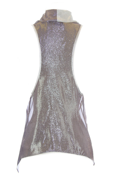 OLCAY GULSEN Women's Gradient Sheer A-Symmetric Top 1033 $295 NEW