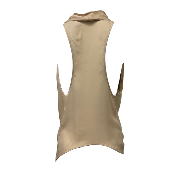 OLCAY GULSEN Women's Soft Pink A-Symmetric Top 1038 Sz S $295 NEW