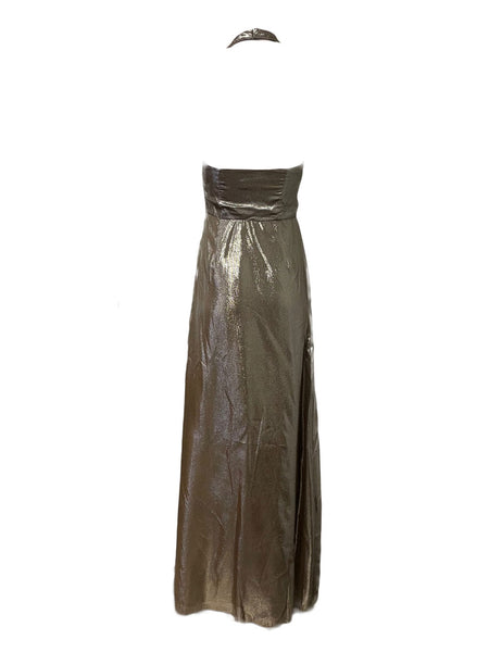 OLCAY GULSEN Women's Gradient Halter Maxi Dress 1041 Sz S $395 NEW