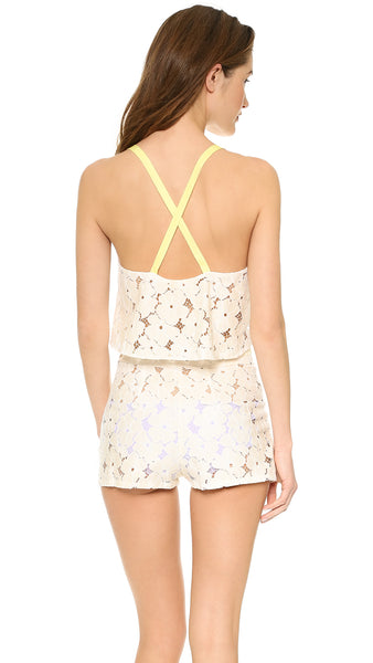 ZINKE Women's Ivory Cover-up Lola Crop Top $68 NEW