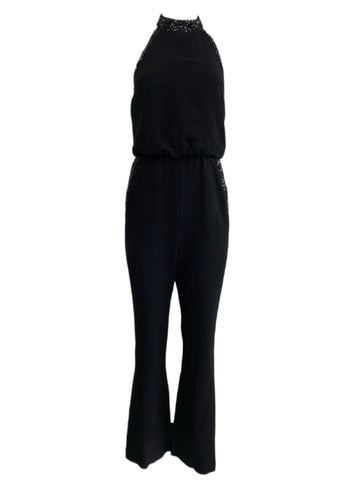 RACHEL ZOE Black Casual Halston Sleeveless Jumpsuit #106 4 NWT