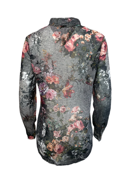 ECRU Women's Multicolor Button Down Collared Shirt #106 S NWOT