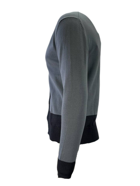 ROBERT GELLER Men's Blue Grey Cardigan #1074 M NWT