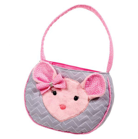 DOUGLAS Cuddle Toys Madeline Pink/Gray Mouse Tote - 1105 NEW