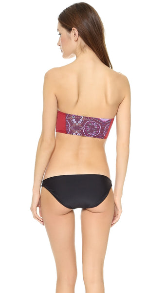ZINKE Women's Rio Print Starboard Bustier Swim Bikini Top $99 NEW
