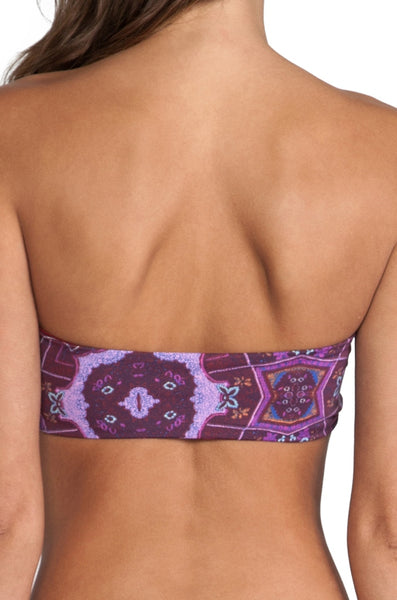 ZINKE Women's Rio Print Katie Bustier Bikini Top $88 NEW