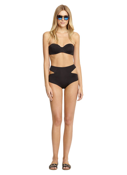 ZINKE Women's Black Taylor Underwire Bikini Top $96 NEW
