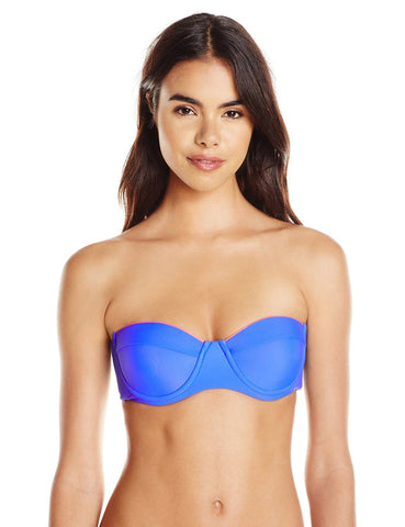 ZINKE Women's Ultramarine Blue Taylor Underwire Bikini Top $96 NEW