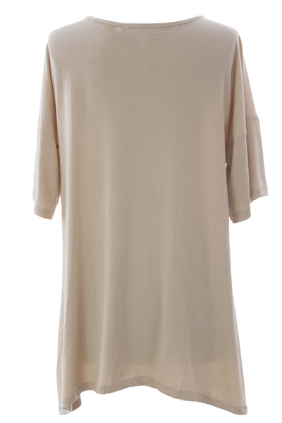 August Silk Women's Extended Shoulder Lace Tunic