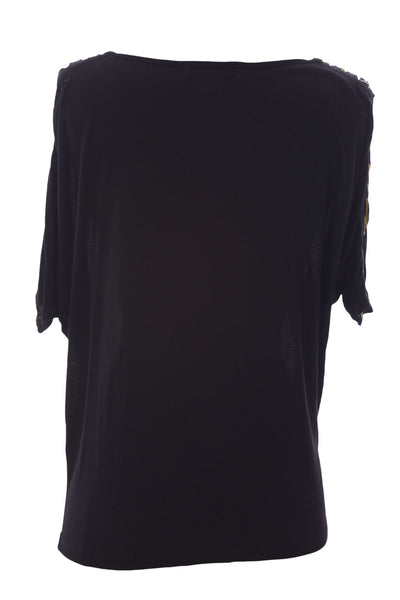 August Silk Women's Chainlink Detail Dolman Sleeve Blouse NWT $58