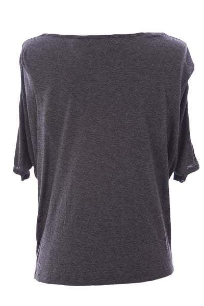 August Silk Women's Chainlink Detail Dolman Sleeve Blouse NWT $58