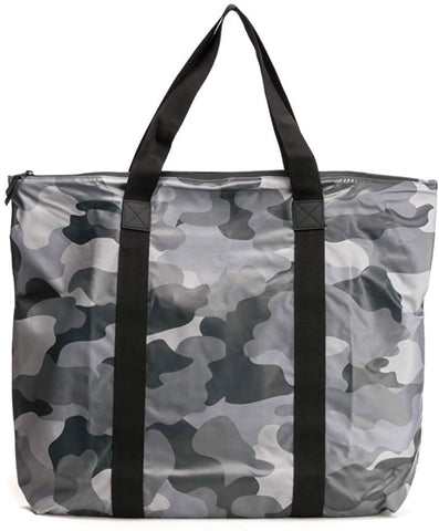 RAINS AOP Rush Water Resistant Tote Bag, Night Camo, One Size
