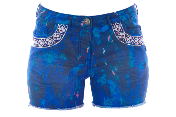 Scotch & Soda Maison Scotch Women's Printed Denim Shorts