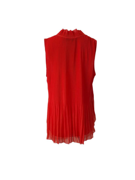 DEREK LAM Women's Red Sleeveless Top #13PG 12 NWT