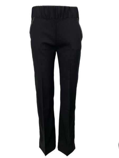TOTEME Women's Black Wool Straight Trousers #1414 XS NWT