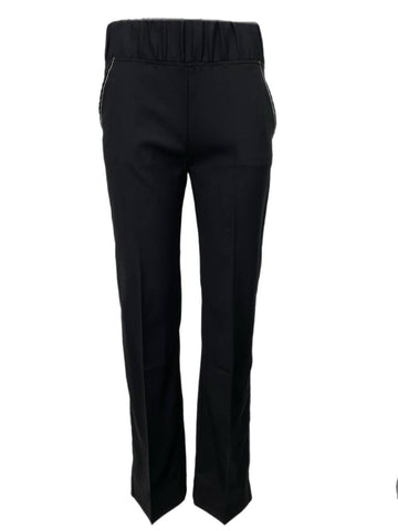 TOTEME Women's Black Wool Straight Trousers #1414 XS NWT