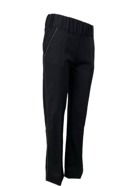 TOTEME Women's Black Wool Straight Trousers #1414 XS NWT
