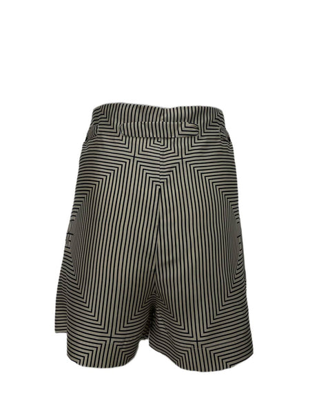 TOTEME Women's Monogram Print Silk Shorts #1518 XS NWT