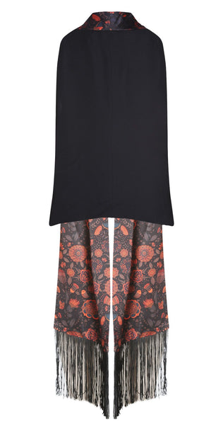 Hanley Mellon Women's Floral Printed Scarf Vest