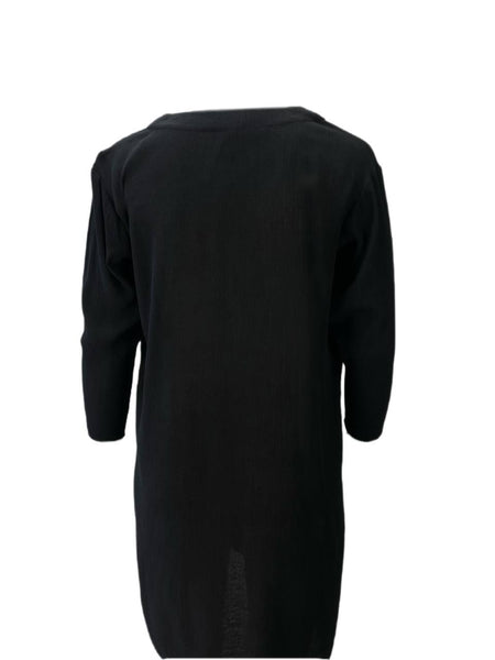 TOTEME Women's Black Oversized Rayon Dress #1625 XS NWT