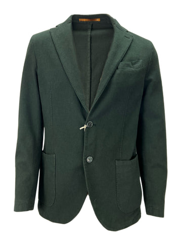 GABARDINE Men's Green Patch Pockets Button Closure Sport Coat Sz XXL NWT