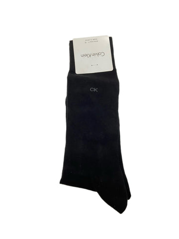Calvin Klein Men's 1 Pair Black Mid Calf Socks Sz 7-12 NWT