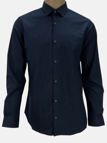 GABARDINE Men's Navy long Sleeve Dress Shirt Sz 15X40 NWOT