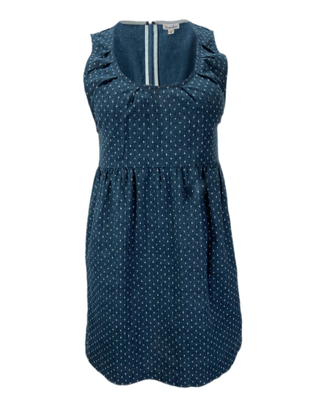 STEVEN ALAN Women's Navy Sleeveless Printed Dress Sz S NWT
