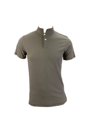 STEVEN ALAN Men's Gray Collared Button Front T-Shirt Sz XS NWOT