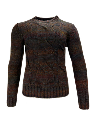 VNECK Men's Brown Long Sleeve Knitted Pullover Sz XXL NWT