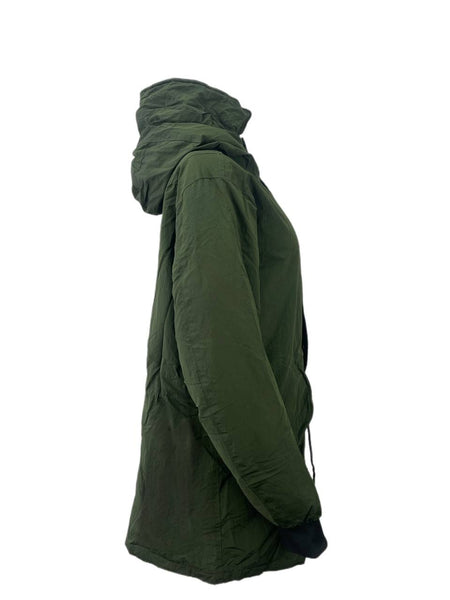 SCOTCH & SODA Women's Green Reversible Long Jacket #200 L NWOT