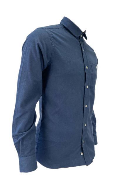 PATRIK ERVELL Men's Blue Button Front Shirt #200 S NWT