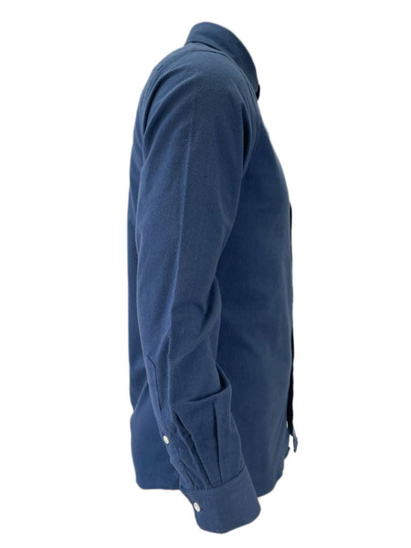 PATRIK ERVELL Men's Blue Button Front Shirt #200 S NWT