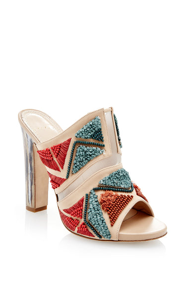 MAIYET Women's Embroidered Jill Mule Heels $895 NEW