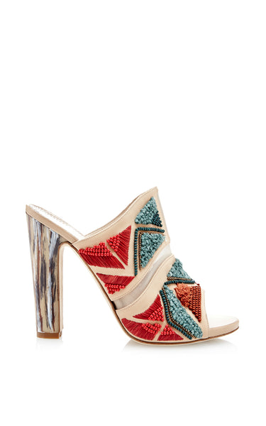 MAIYET Women's Embroidered Jill Mule Heels $895 NEW