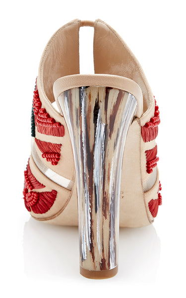 MAIYET Women's Embroidered Jill Mule Heels $895 NEW