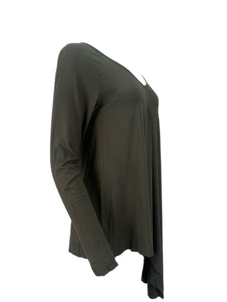 9/15 Women's Green Light Mili V-Neck Top #22T NWT