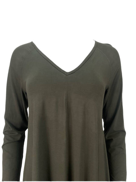 9/15 Women's Green Light Mili V-Neck Top #22T M NWT
