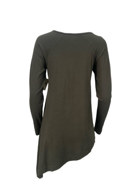 9/15 Women's Green Light Mili V-Neck Top #22T M NWT