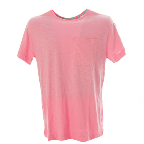 OLASUL Men's Pink Caracol Short Sleeve T-Shirt $60 NEW