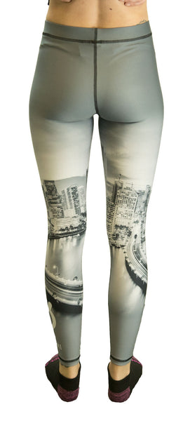 TEREZ Women's City Skyline Leggings #2650 NWT