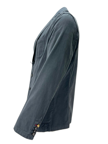 QUINTESSENCE Men's Navy Patch Pockets Button Closure Sport Coat Sz XXXL NWT