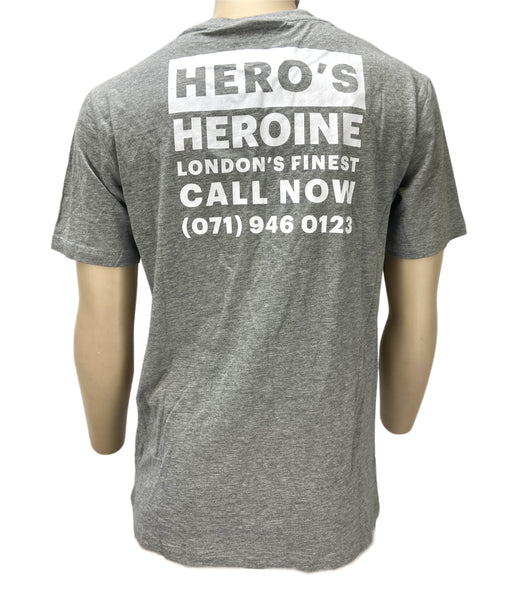 HERO'S HEROINE Men's Gray Printed Short Sleeve T-Shirt Sz L NWT