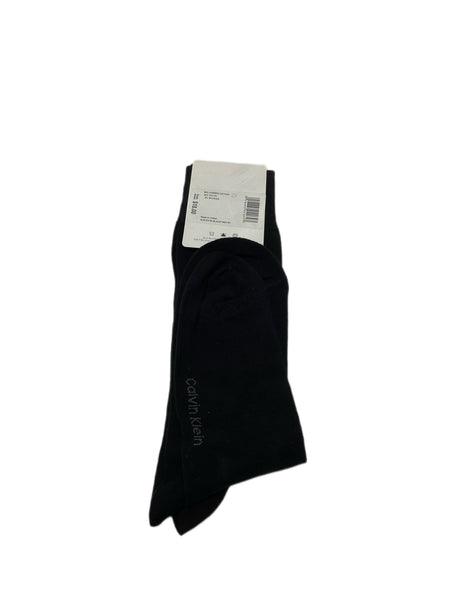 Calvin Klein Men's 1 Pair Black Mid Calf Socks Sz 7-12 NWT