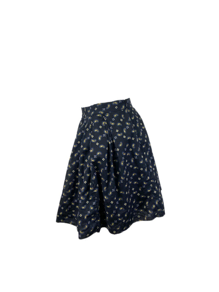 STEVEN ALAN Women's Black Georgia Patterned Pocket Skirt NWT