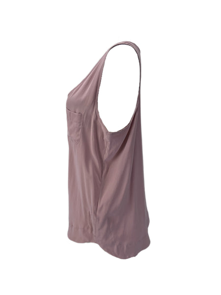 STEVEN ALAN Women's Purple Sleeveless Silk Blouse Sz L NWOT